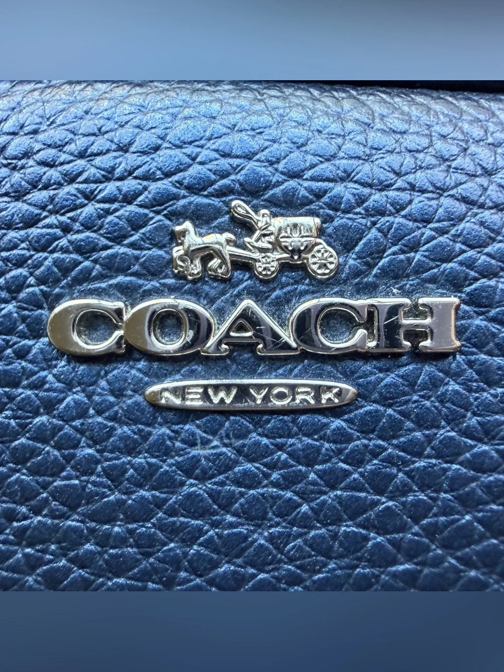 Coach pebbled leather